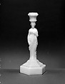 Candlestick, Henry Whitney  American, Pressed glass, American