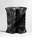 Vase, Pressed purple marble glass