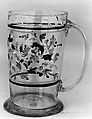 Mug, Non-lead glass with enamel decoration