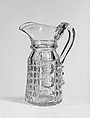 Pitcher, New England Glass Company American, Pressed glass, American