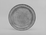 Dish, Jacob Eggleston  American, Pewter, American