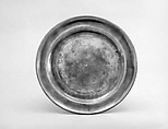 Plate, Robert Bonynge American, Pewter, American