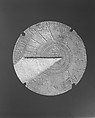 Sundial, Josiah Miller American, Pewter, American