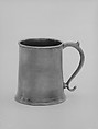 Mug, Samuel Danforth American, Pewter, American