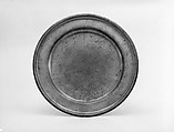 Plate, Thomas Byles  American, Pewter, American