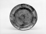 Plate, Samuel Kilbourn American, Pewter, American