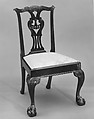 Side Chair, Mahogany, maple, white pine, American