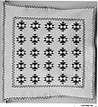 Quilt, Double X pattern, Cotton, American