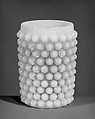 Tumbler, Hobbs, Brockunier and Company  American, Pressed colorless and opaque white glass, American
