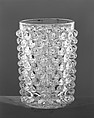Tumbler, Hobbs, Brockunier and Company  American, Pressed cranberry glass, American