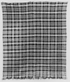 Plaid coverlet, Wool, woven, American