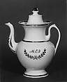 Coffeepot, Manufactured by Tucker Factory (1826–1838), Porcelain, American