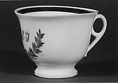 Cup and Saucer, Tucker Factory (1826–1838), Porcelain, American