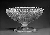 Compote, Richards and Hartley Flint Glass Co.  American, Pressed colorless and opalescent glass, American
