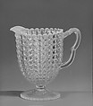 Water Pitcher, Richards and Hartley Flint Glass Co.  American, Pressed colorless and opalescent glass, American