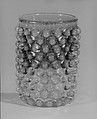 Tumbler, Hobbs, Brockunier and Company  American, Pressed cranberry, colorless and opalescent glass, American
