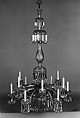 Chandelier, James Gillinder and Sons  American, Blown glass, American