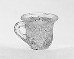 Miniature Cup, Lacy pressed glass, American