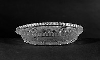 Miniature Dish, Boston & Sandwich Glass Company  American, Lacy pressed glass, American
