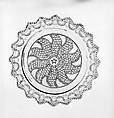 Dish, Lacy pressed glass, American