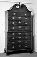 Chest-on-chest, Mahogany, white pine, tulip poplar, chestnut, American