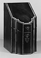 Knife Box, Mahogany, satinwood, American