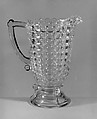 Milk Pitcher, Adams and Company  American, Pressed yellow glass, American