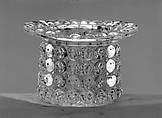 Toothpick Holder, Richards and Hartley Flint Glass Co.  American, Pressed yellow glass, American