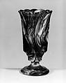 Celery Vase, Challinor, Taylor and Company  American, Pressed purple marble glass, American