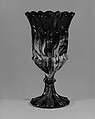 Celery Vase, Pressed purple marble glass
