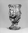 Vase, Pressed purple marble glass