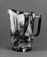 Water Pitcher, Challinor, Taylor and Company  American, Pressed purple marble glass, American