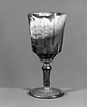 Goblet, Challinor, Taylor and Company  American, Pressed purple marble glass, American
