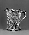 Creamer, Pressed purple marble glass