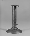 Candlestick, United Society of Believers in Christ’s Second Appearing (“Shakers”) (American, active ca. 1750–present), Tin, American, Shaker