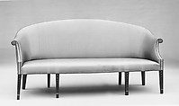 Sofa, Mahogany, satinwood inlay, American
