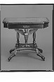 Card Table, Attributed to Charles-Honoré Lannuier (France 1779–1819 New York), Bird's-eye maple, rosewood, satinwood, mahogany, brass; secondary wood: pine, American