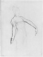 Javanese Dancer, John Singer Sargent (American, Florence 1856–1925 London), Graphite on off-white wove paper, American