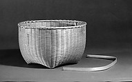 Basket, United Society of Believers in Christ’s Second Appearing (“Shakers”) (American, active ca. 1750–present), Wood, wicker, American, Shaker