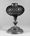Hobnail Lamp, Hobbs, Brockunier and Company  American, Pressed glass, American