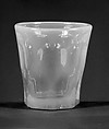 Tumbler, Pressed glass, American
