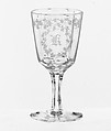Wine Goblet, Boston & Sandwich Glass Company American, Blown glass, American