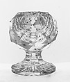Saltcellar, Mount Washington Glass Company  American, Cut blown glass, American