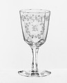 Wine Goblet, Boston & Sandwich Glass Company American, Blown glass, American