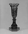 Vase, Pressed amethyst glass, American