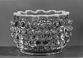 Hobnail finger bowl, Hobbs, Brockunier and Company  American, Pressed colorless and opalescent glass, American