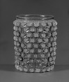 Tumbler, Hobbs, Brockunier and Company  American, Pressed cranberry with opalescent glass, American