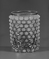 Tumbler, Hobbs, Brockunier and Company  American, Pressed cranberry with opalescent glass, American