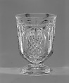Tumbler, Pressed glass, American