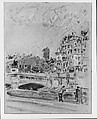 Pont Neuf, Paris, Childe Hassam (American, Dorchester, Massachusetts 1859–1935 East Hampton, New York), Watercolor on paper, American